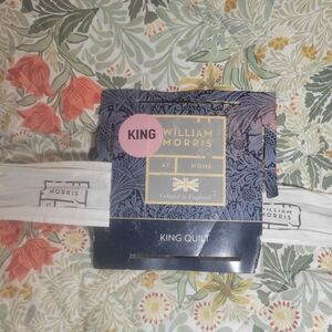 New William Morris King Quilt Bower Sage Bedspread